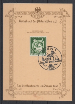 Michel Nr. 762, Tag der Briefmarke FDC mit Sonderstempel Wien.